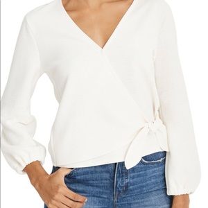 Madewell Texture and Thread wrap top